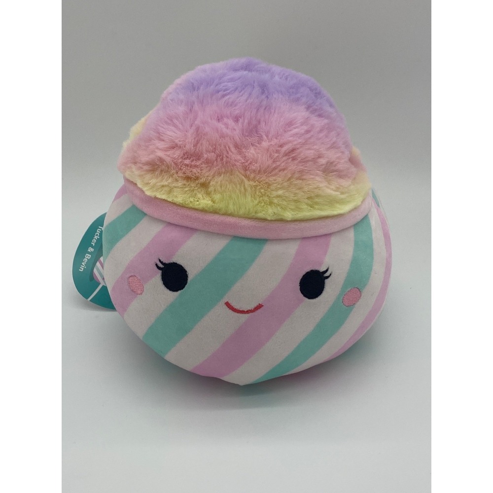 Squishmallows‎ Flipamallows NWT Tucker & Bevin Snow Cap Plush Toy Rainbow Swirl
